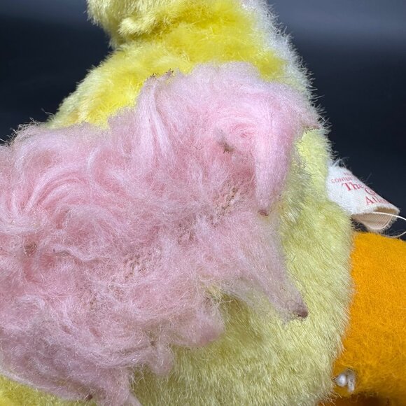 Vintage Rushton Rubber Face Duck Yellow Duckling Stuffed Animal Toy Kitschy READ - Picture 14 of 15